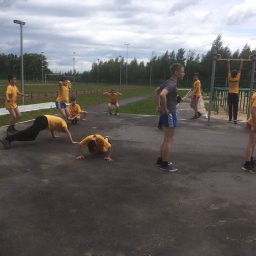 Открытие летнего пришкольного лагеря I смена
