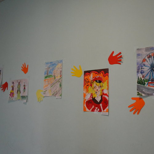 Выставка детских рисунков, в  рамках Творческого бульвара.
