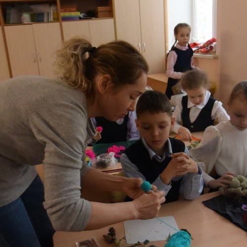 Новогодний мастер-класс от родителей 2Б класса