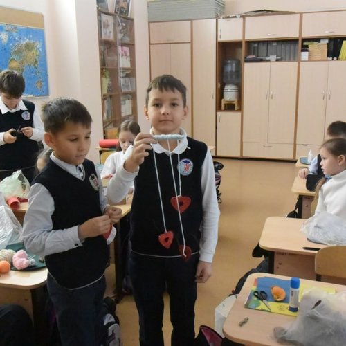 Новогодний мастер-класс от родителей 2Б класса