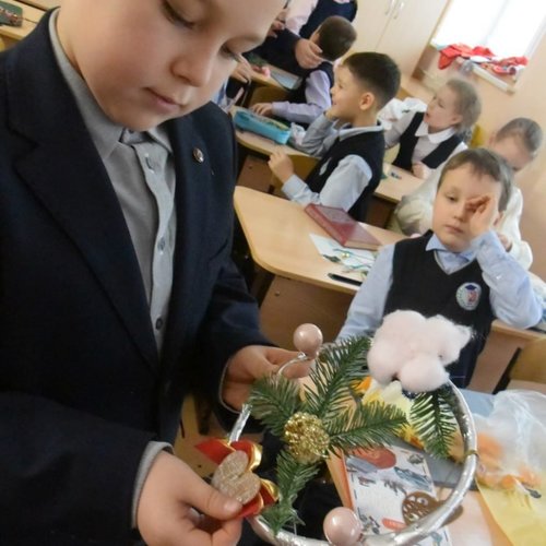 Новогодний мастер-класс от родителей 2Б класса