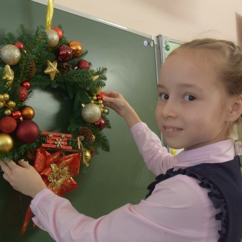Новогодний мастер-класс от родителей 2Б класса