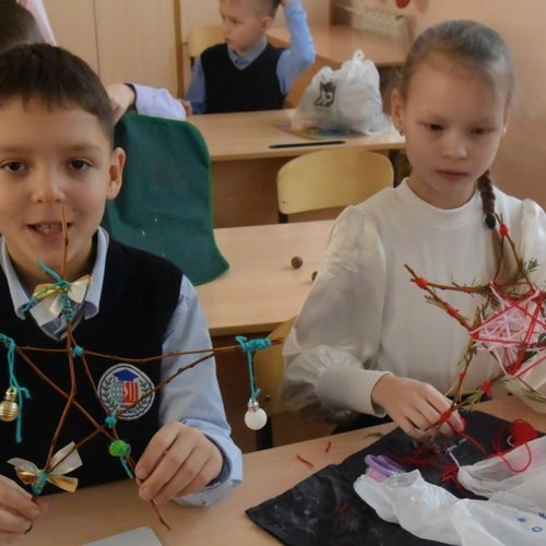 Новогодний мастер-класс от родителей 2Б класса