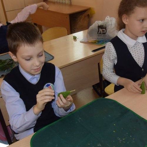 Новогодний мастер-класс от родителей 2Б класса