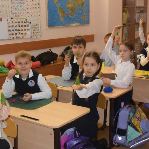 Новогодний мастер-класс от родителей 2Б класса