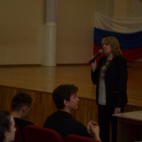 Урок Мужества. Встреча с курсантом Тюменского высшего военно-инженерного командного училища