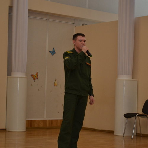 Урок Мужества. Встреча с курсантом Тюменского высшего военно-инженерного командного училища