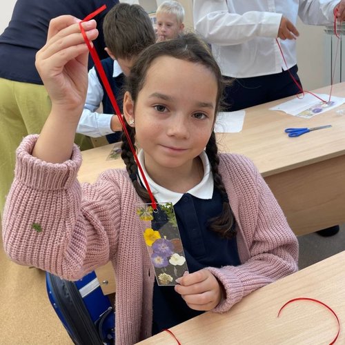  Закладка из сухоцветов на память о прошедшем лете