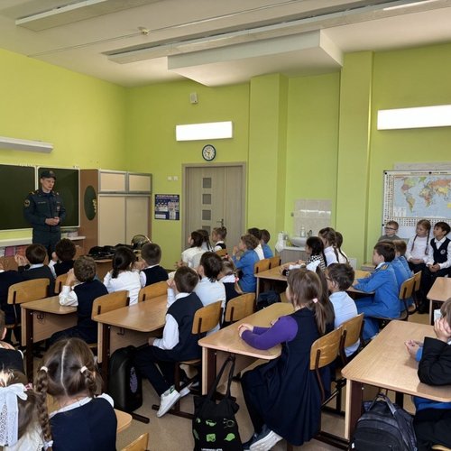 Ученики СОШ 1 присоединились ко Всероссийскому открытому уроку культуры безопасности