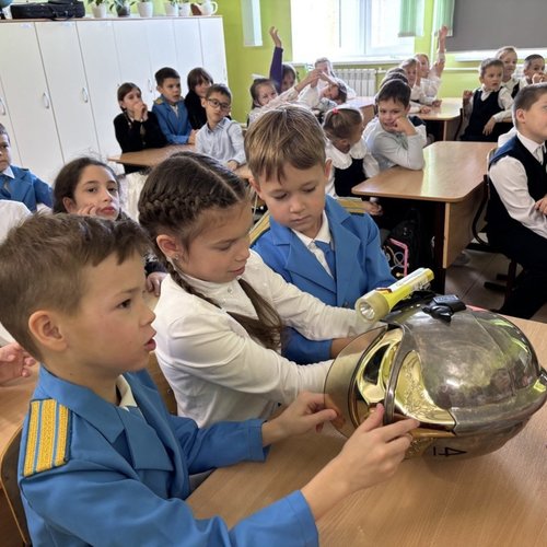 Ученики СОШ 1 присоединились ко Всероссийскому открытому уроку культуры безопасности