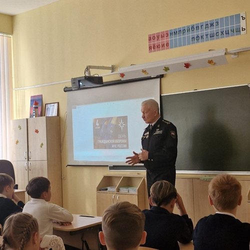 Ученики СОШ 1 присоединились ко Всероссийскому открытому уроку культуры безопасности