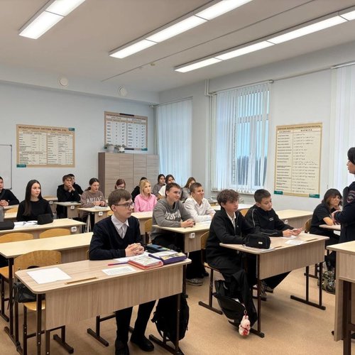 Профилактическая беседа по ПДД с инспектором ГАИ