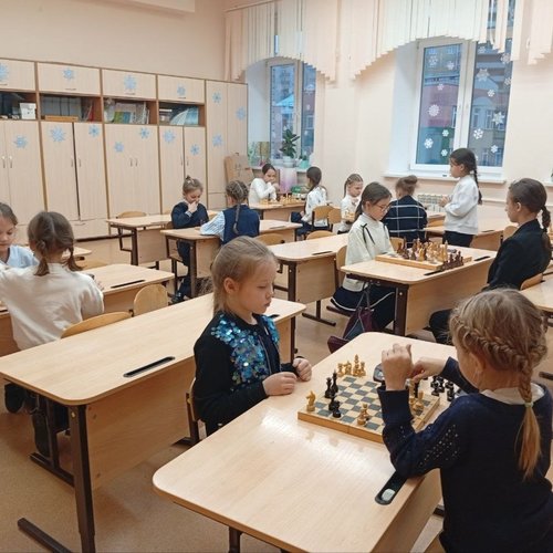 Школьный шахматный турнир среди девочек 1-6 классов