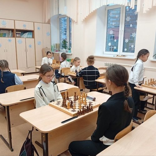 Школьный шахматный турнир среди девочек 1-6 классов