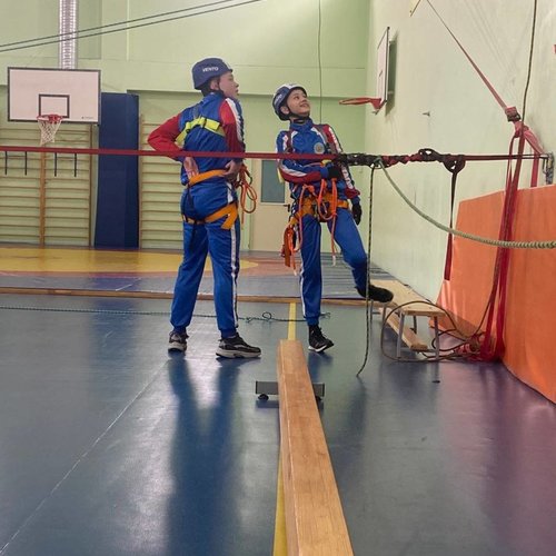 Контрольная тренировка по спортивному туризму в закрытых помещениях на базе МАОУ СОШ №1 г. Чебоксары