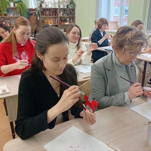 Новогодний мастер-класс для педагогов школы