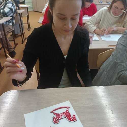 Новогодний мастер-класс для педагогов школы