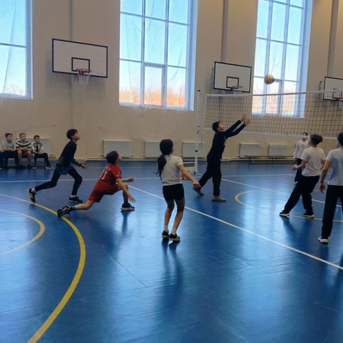 Школьный турнир по пионерболу среди 5-х классов