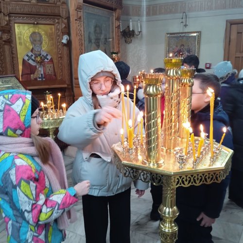 "Живой урок" ОРКиСЭ в храме