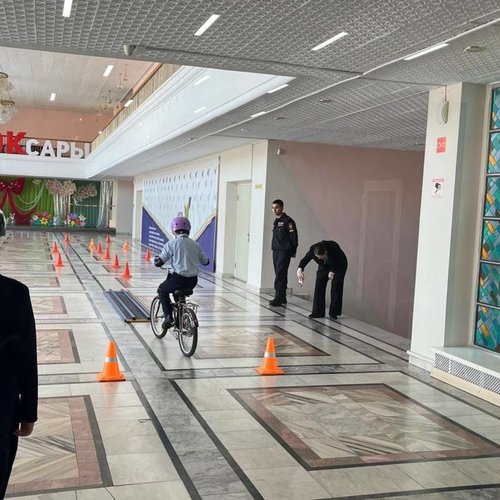 Команда ЮИД СОШ 1 на отборочном туре олимпиады по ПДД