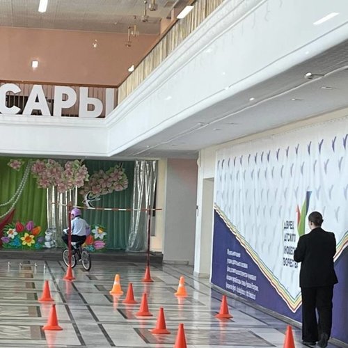 Команда ЮИД СОШ 1 на отборочном туре олимпиады по ПДД