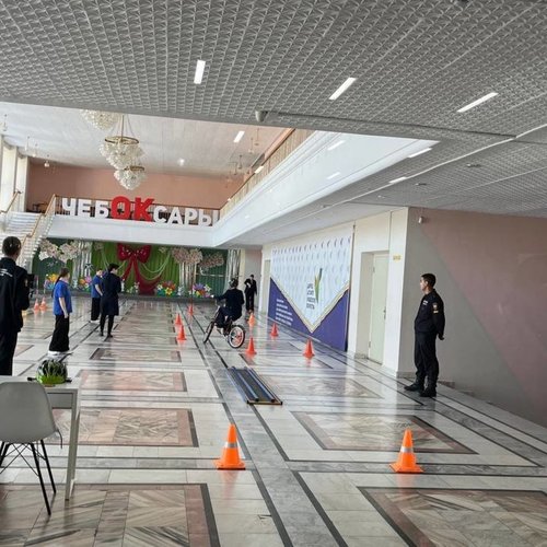 Команда ЮИД СОШ 1 на отборочном туре олимпиады по ПДД