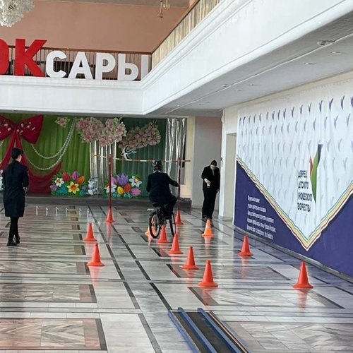 Команда ЮИД СОШ 1 на отборочном туре олимпиады по ПДД