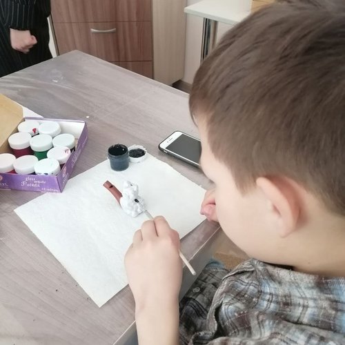 2В класс на выставке "От весны до весны"