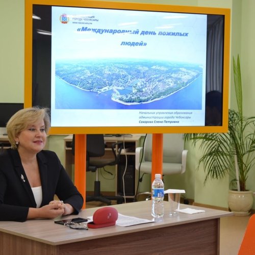 Урок "Разговоры о важном" с начальником управления образования администрации г. Чебоксары