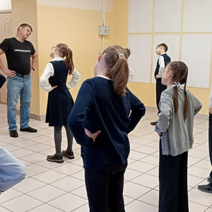 Продолжается акция "Зарядка с отцом"