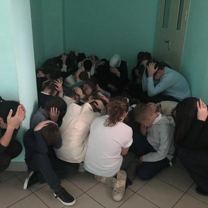 Антитеррористические учения в корпусе на Строителей