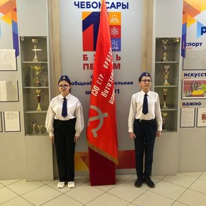 Акция "Часовой у знамени Победы" на Строителей