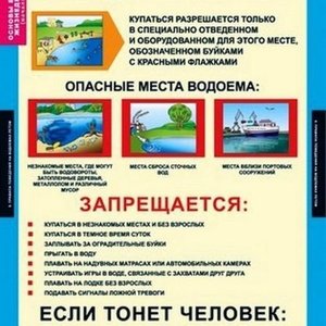Правила поведения на водоемах летом
