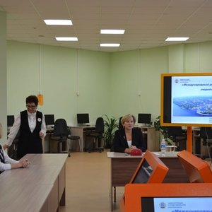 Урок "Разговоры о важном" с начальником управления образования администрации г. Чебоксары